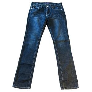 Women's VGS Vigoss Denim Blue Straight Jeans Size 4 EUC #2302